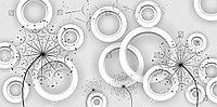 Фото-обои с изображением 3D колец и одуванчиков