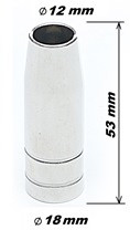 Сопло MP-15AK d=12mm, L=54mm, коническое - фото 1 - id-p5555830