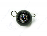 Груз крашеный разборная чебурашка "ШАР" 3,4,5,6,7,8 гр., цвет 04-черный, фото 2