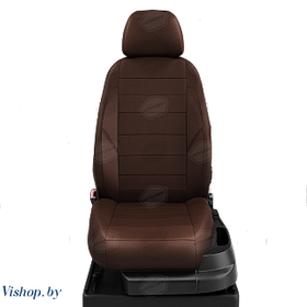 Автомобильные чехлы для сидений Hyundai Solaris седан, хэтчбек. ЭК-29 шоколад/шоколад