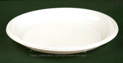 Тарелка диаметр 220 мм. одноразовая, качество Lux, пластмассовая - фото 1 - id-p5565008