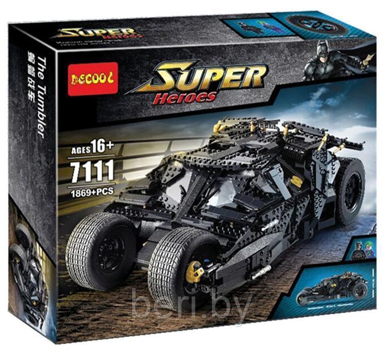 7111 Конструктор Decool "Супергерои. Тамблер", 2113 деталей, аналог Lego Super Heroes Batman 76023
