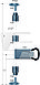 Комплект штангового запора d=22 с ручкой Push 2 малая, F17.2, фото 2