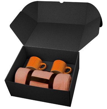 Оптом Набор: флисовый плед и две кружки в подарочной коробке - фото 3 - id-p5567597