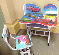 Большой комплект детской растущей мебели "Тачки"