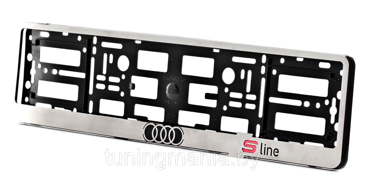 Хромированная рамка для  номера Audi  S-Line