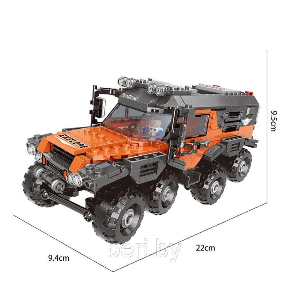 XB-03027 Конструктор XingBao "Машина вездеход", 8 колес, 529 деталей - фото 5 - id-p103769079