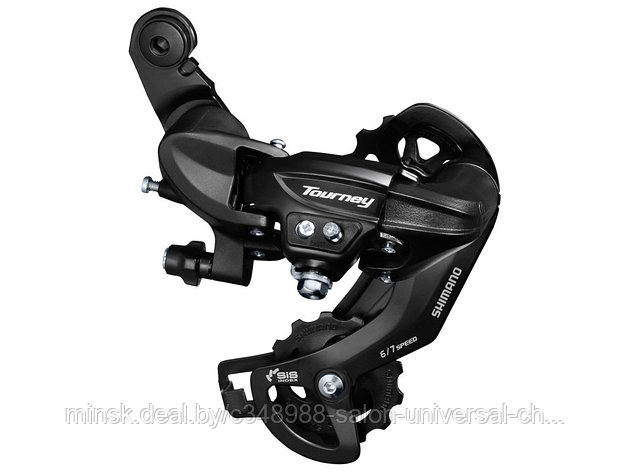 Переключатель задний Shimano Tourney TY300, 6/7 скоростей, крепление на петух, без уп., фото 2