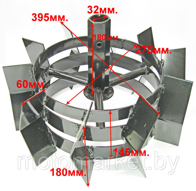 gruntozacep posadochniy 32 mm 395, 275 - 180 gruntozacep 32 mm 395, 275 - 180 motomarket.by