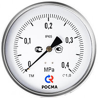 Манометр ТМ-520Т.00(0-0,4МПа)М20х1,5.150С.1,0 корпус нерж