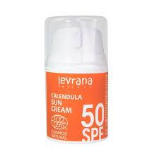 Солнцезащитный крем для лица «Календула» матирующий SPF50, Levrana, 50 мл