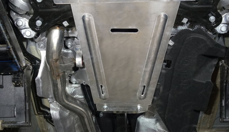 Защита КПП для Audi Q8 (2019-) алюминий,4мм