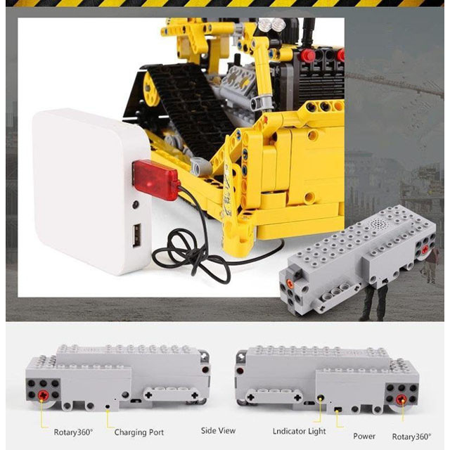 Конструктор MOULD KING 13015 Бульдозер с ДУ (аналог LEGO Technic) 535 деталей - фото 6 - id-p103777565