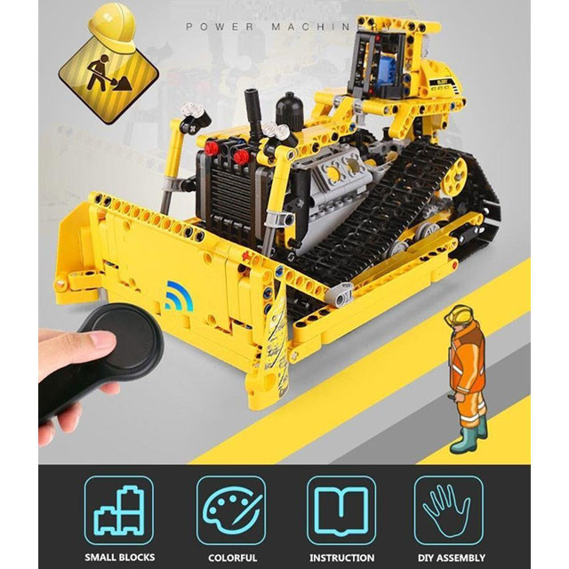 Конструктор MOULD KING 13015 Бульдозер с ДУ (аналог LEGO Technic) 535 деталей - фото 9 - id-p103777565