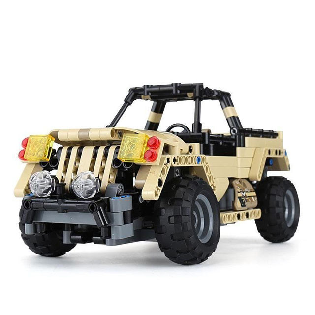 Конструктор MOULD KING 13013 Военный джип с ДУ (аналог LEGO Technic) 487 деталей - фото 4 - id-p103778046