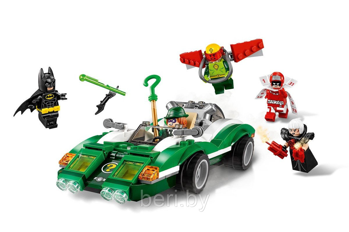 10630 Конструктор Bela Бэтмен "Гоночный автомобиль загадочника", 282 детали, Batleader, аналог LEGO - фото 2 - id-p103778629
