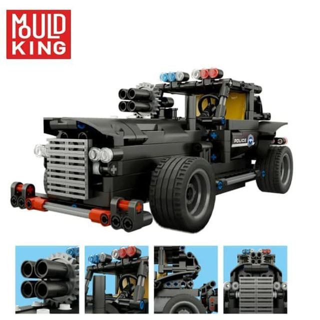 Конструктор MOULD KING 13007 Полицейский Джип с ДУ (аналог LEGO Technic) 462 детали - фото 2 - id-p103778858