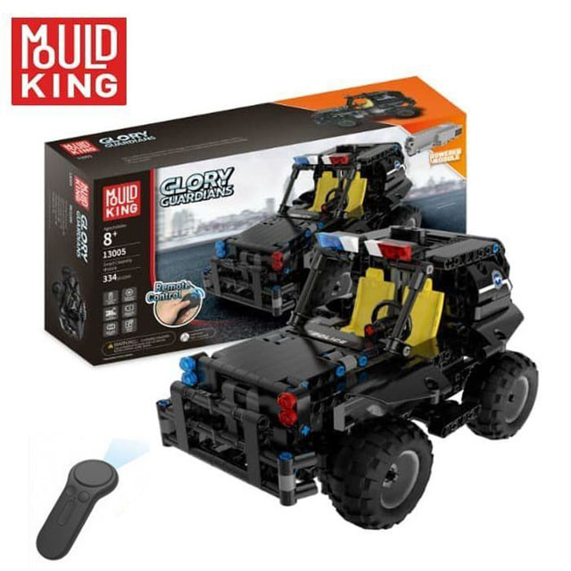 Конструктор MOULD KING 13005 Полицейский Джип с ДУ (аналог LEGO Technic) 334 детали