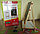 Детский деревянный мольберт двухсторонний с часами,счётами ,  регулируемая высота до 100 см  арт.150-1, фото 4