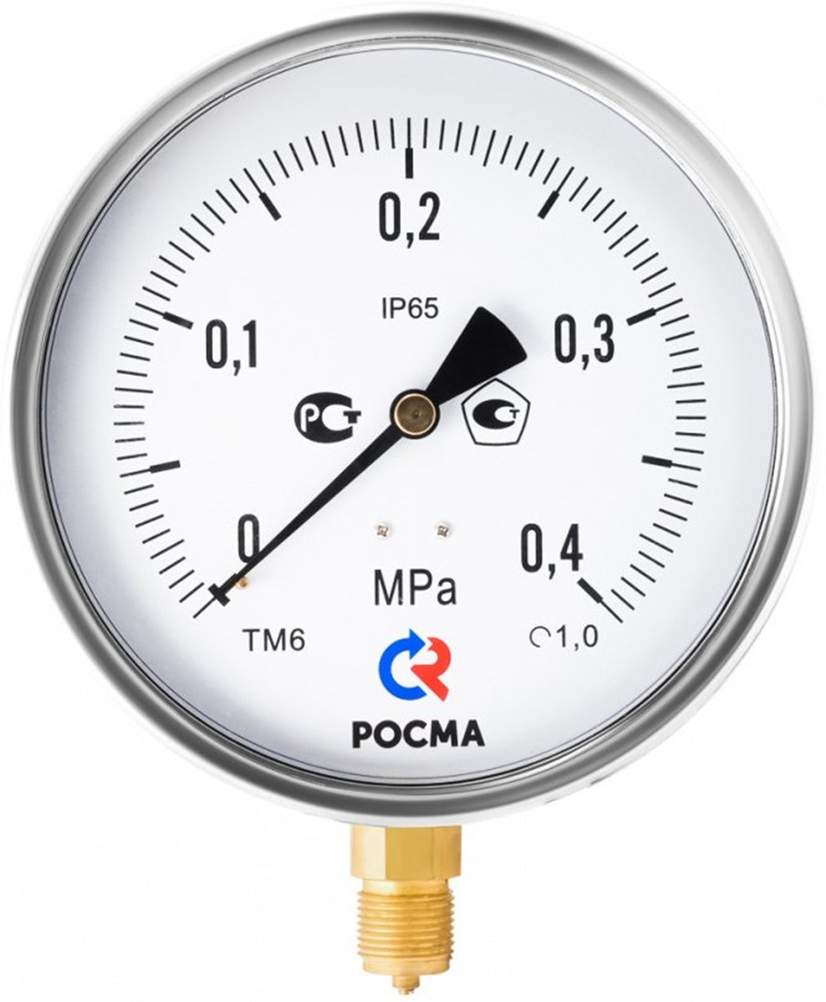 ТМ-620Р.00(0-0,4MPa)G1/2.150С.1,0 корпус нерж резьба 1/2 - фото 1 - id-p99106740