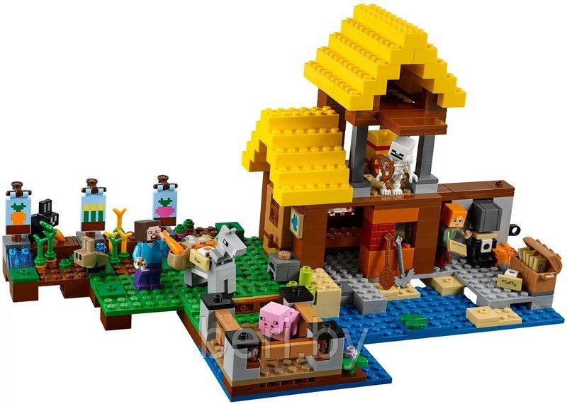 10813 Конструктор Bela Minecraft "Фермерский домикʺ 560 деталей, аналог Lego Minecraft 21144 - фото 5 - id-p103789957