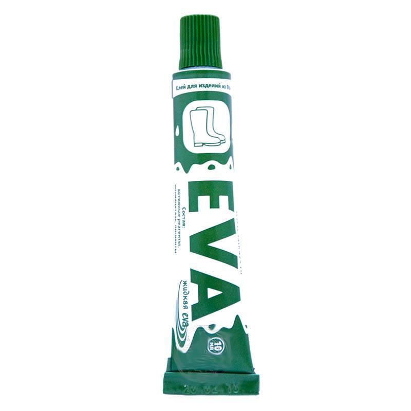 Клей (герметик повреждений) для изделий из ЭВА, цвет зеленый.