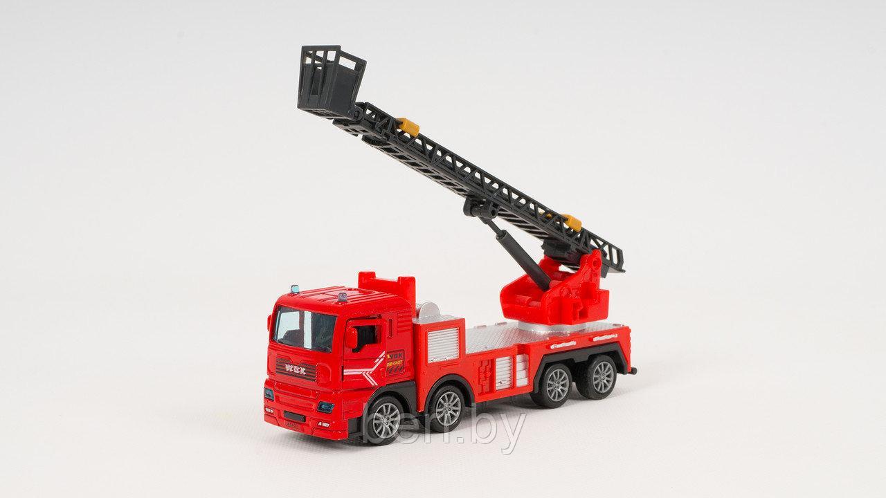 83021 Машинка детская металлическая "Пожарная машина", 3 вида, масштаб 1:50 - фото 2 - id-p103790937