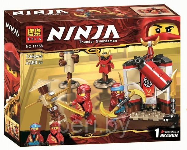 11158 Конструктор Bela Ninja "Обучение в монастыреʺ 134 деталb, аналог LEGO Ninjago 70680