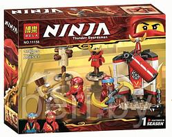 11158 Конструктор Bela Ninja "Обучение в монастыреʺ 134 деталb, аналог LEGO Ninjago 70680