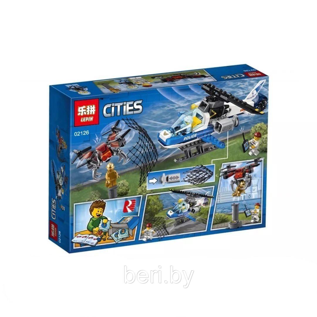 02126/11207 Конструктор Lepin Cities "Воздушная полиция. Погоня дронов", 215 деталей, аналог Lego City 60207 - фото 2 - id-p103795598