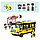 1136 Конструктор Qman серия City "Школьный автобус", город, фигурки, 440 деталей, фото 5