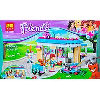 10537 Конструктор Bela Friends «Ветеринарная клиника» 203 детали аналог Lego Friends 41085