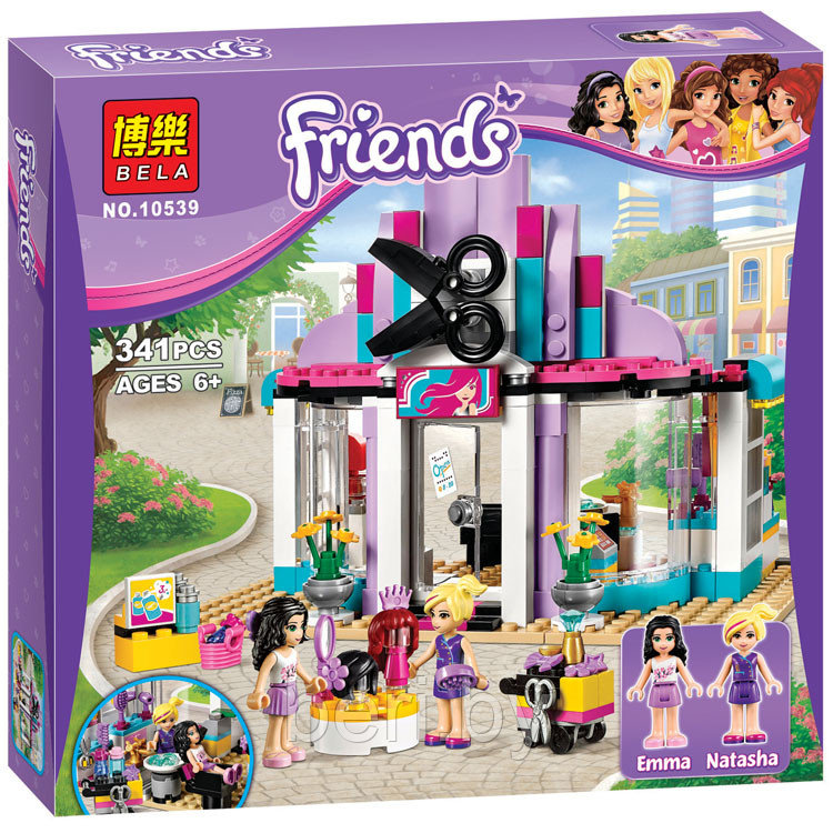 10539 Конструктор Bela Friends  «Парикмахерская в Хартлейке» 341 деталь, аналог Lego Friends 41093