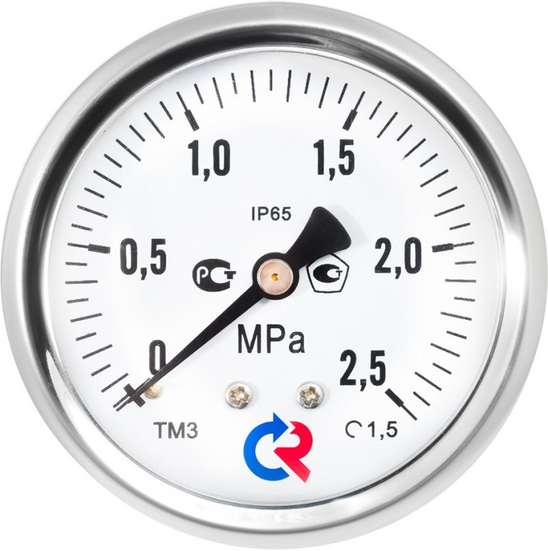Манометр ТМ-320Р.00(0-0,1MPa)М12х1,5.1,5 корпус нерж