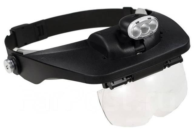 Бинокуляр Лупа-очки с подсветкой MG81001-E - фото 2 - id-p103803023