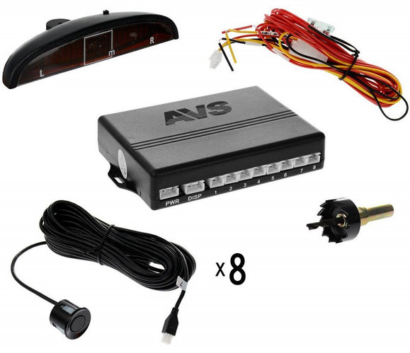 Парктроник AVS PS-128 U (8 датчиков) (ID#103804851), цена: 166.60 руб ...