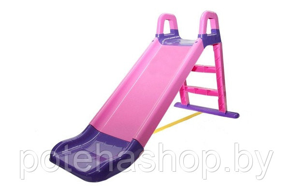 Горка детская Doloni для дома и улицы розово-фиолетовая - фото 1 - id-p103811048