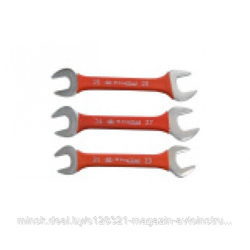 Ключ рожковый 24х27мм в прорезиненной оплетке KingTul KT-102427k(322427)
