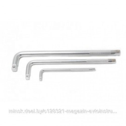 Вороток Г-образный с накаткой 250мм, 3/8" Rock FORCE RF-8153250