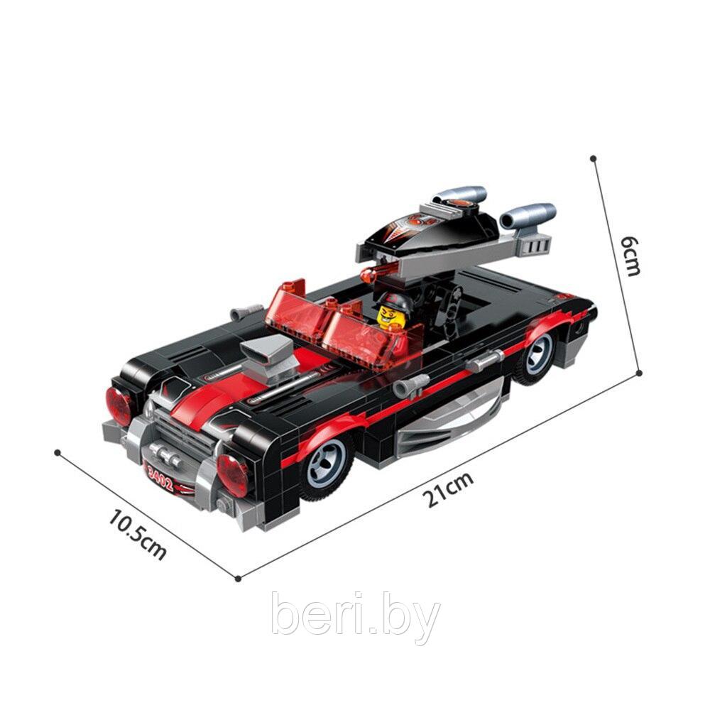 3402 Конструктор Qman POWER SQUAD "Dark Shadow Roadster", транспорт, фигурки, 371 деталь - фото 4 - id-p103815781