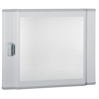 Дверь для щита XL3 160 на 2 ряда, профильная, прозрачное стекло 020262