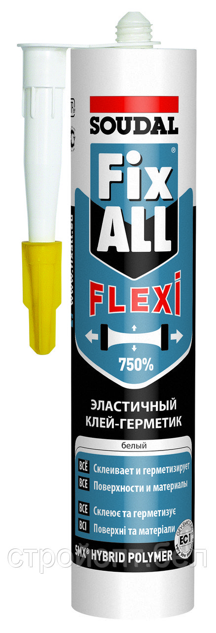 Гибридный клей-герметик SOULDAL Fix All Flexi, 290 мл, Бельгия - фото 1 - id-p103835649