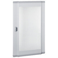 Дверь для щита XL3 160 на 4 ряда, профильная, прозрачное стекло 020264