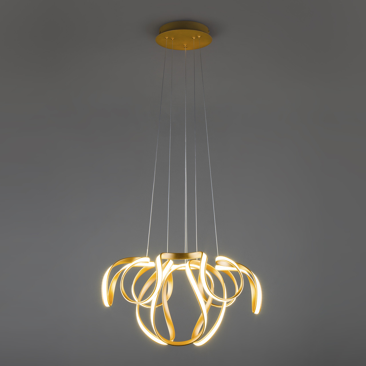 Светодиодный подвесной светильник 90138/2 золото Alstroemeria Eurosvet - фото 2 - id-p103838437
