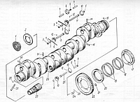 Вал коленчатый двигателя В-46 (запчасти)