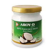 Кокосовое масло Aroy-D нерафинированное extra virgin, 180 мл. (Индонезия) - фото 1 - id-p103859967