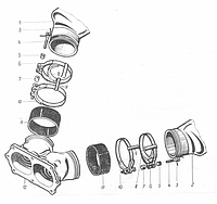 Трубопровод впускной двигателя В-46 (запчасти)