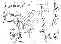 Трубопровод водяной двигателя В-46 (запчасти)