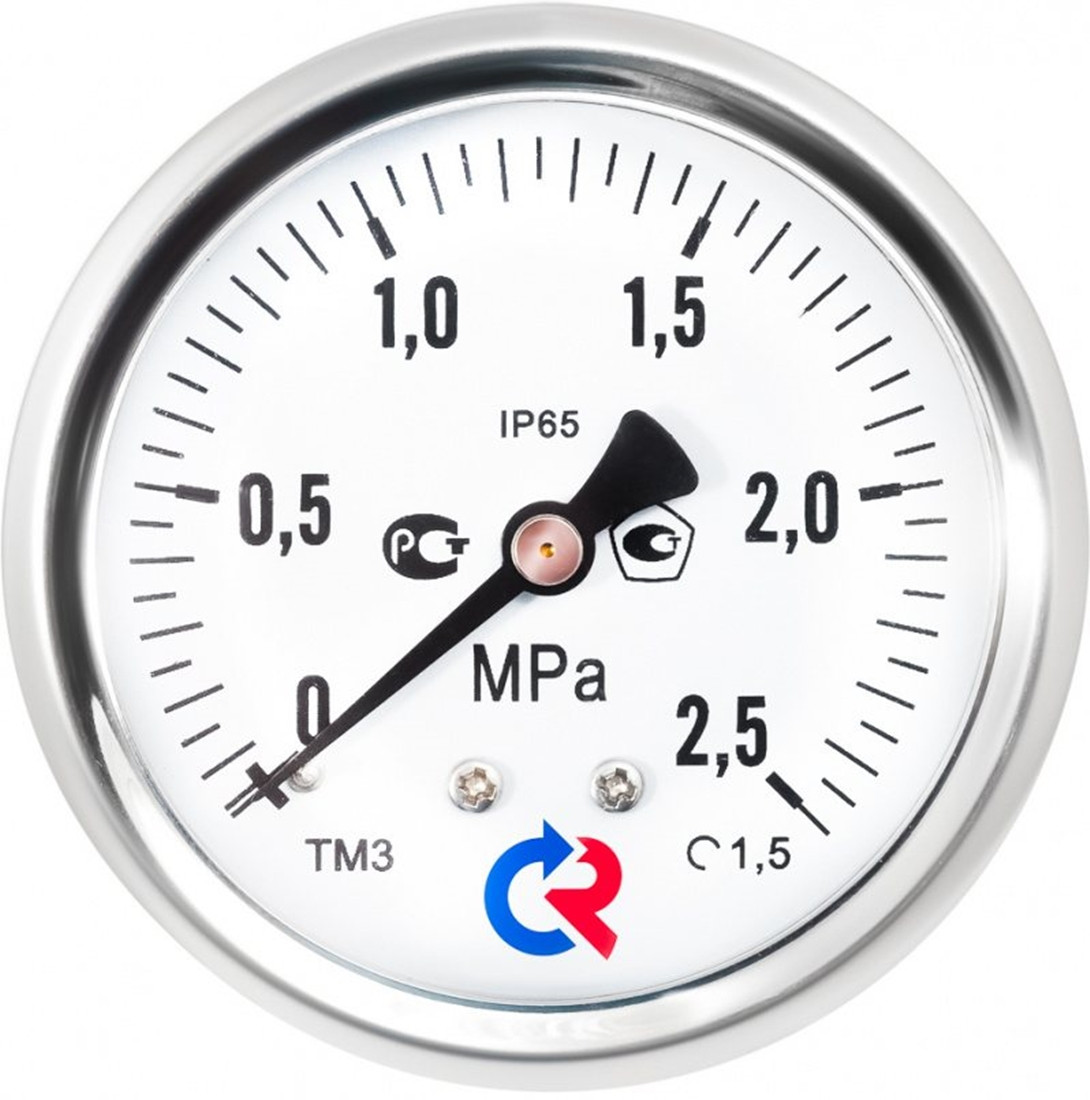 Манометр ТМ-321Т.00(0-0,4MPa)G1/4.1,5 резьба G1/4 нерж сталь
