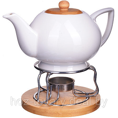 Заварочный чайник Loraine с подогревом, белый, объем 640 мл арт. LR-29236 - фото 1 - id-p103860779
